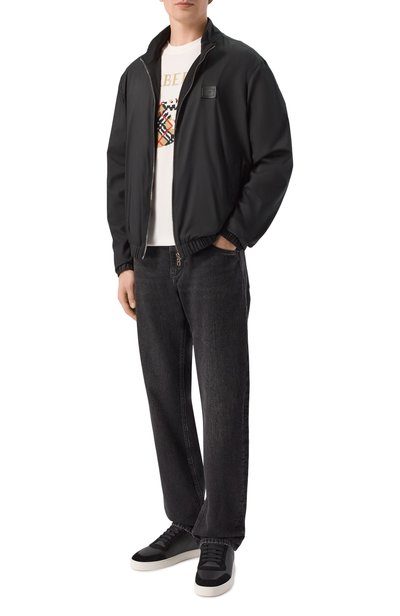 Мужские комбинированные кеды BURBERRY, арт. 8070818