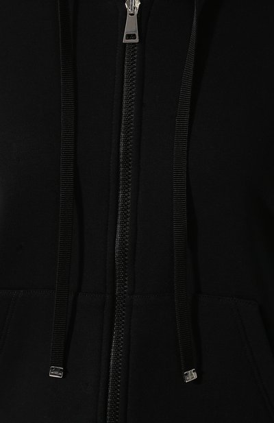 Хлопковая толстовка MONCLER черного цвета по цене 41500 руб., арт. F1-093-8G703-00-V8101, фото 5 Хлопковая толстовка MONCLER, арт. F1-093-8G703-00-V8101, фото 5
