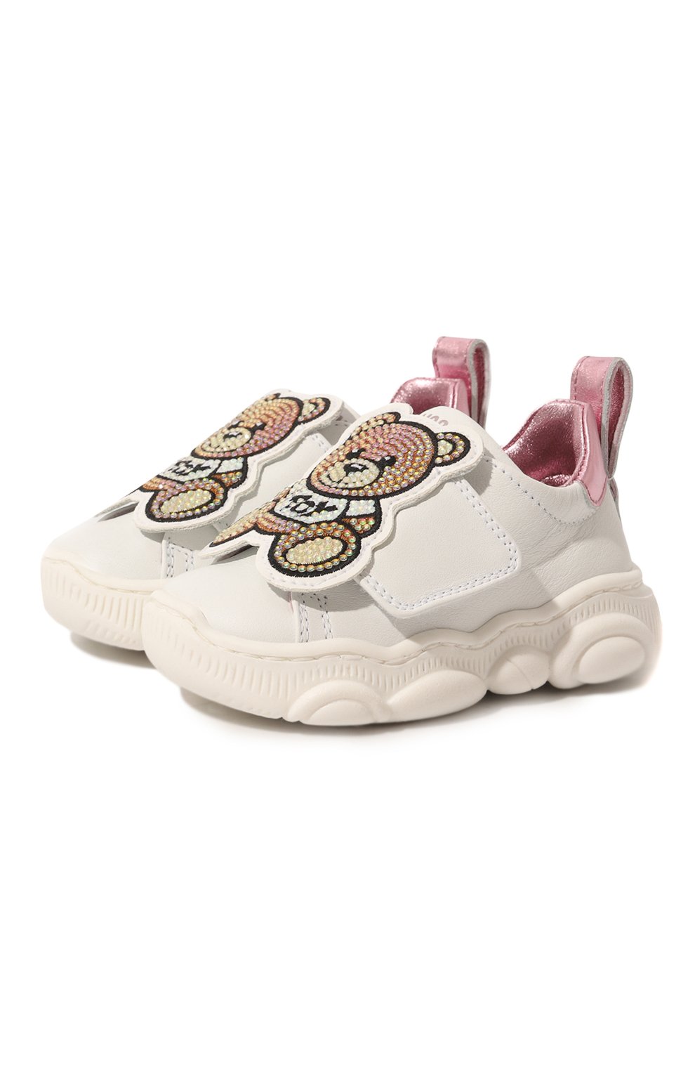 Кожаные кроссовки MOSCHINO, арт. 74364, фото 1