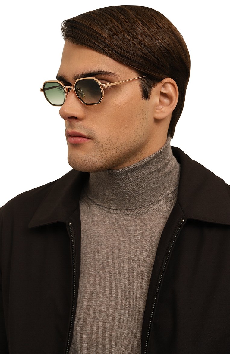 Женские солнцезащитные очки SATO EYEWEAR зеленого цвета, арт. TIMIR-T/S5509 | Фото 3 (Нос: Не проставлено; Региональные ограничения белый список (Axapta Mercury): Не проставлено; Тип очков: С/з; Материал: Металл; Кросс-КТ: С/з-унисекс; Очки форма: Прямоугольные; Оптика Гендер: оптика-женское)