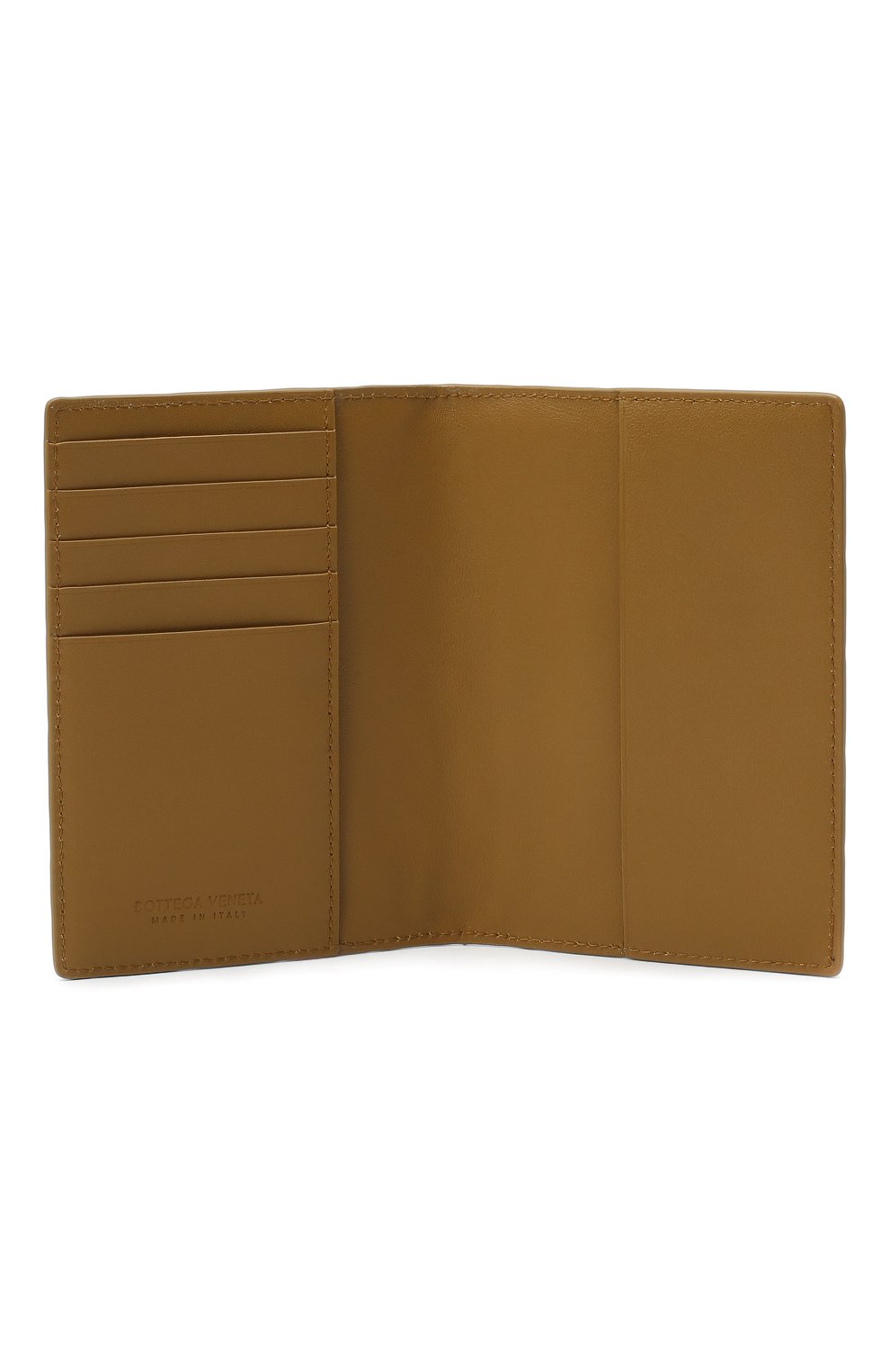 Кожаная обложка для паспорта BOTTEGA VENETA коричневого цвета по цене 43400 руб., арт. 607482/VCPQ4, фото 3 Кожаная обложка для паспорта BOTTEGA VENETA, арт. 607482/VCPQ4, фото 3