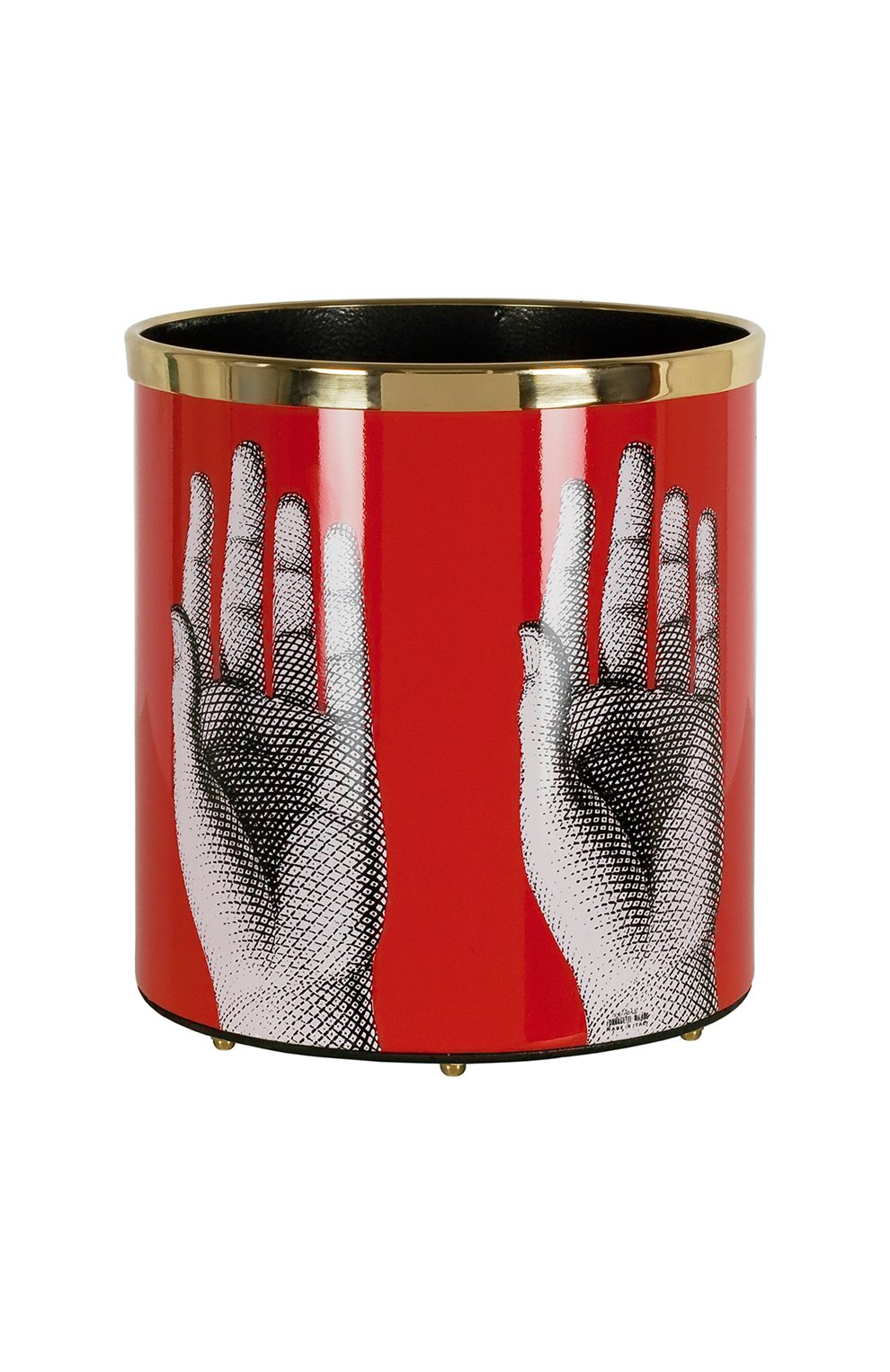 Корзина для бумаг mani FORNASETTI красного цвета по цене 183000 руб., арт. C11Y153, фото 2 Корзина для бумаг mani FORNASETTI, арт. C11Y153, фото 2