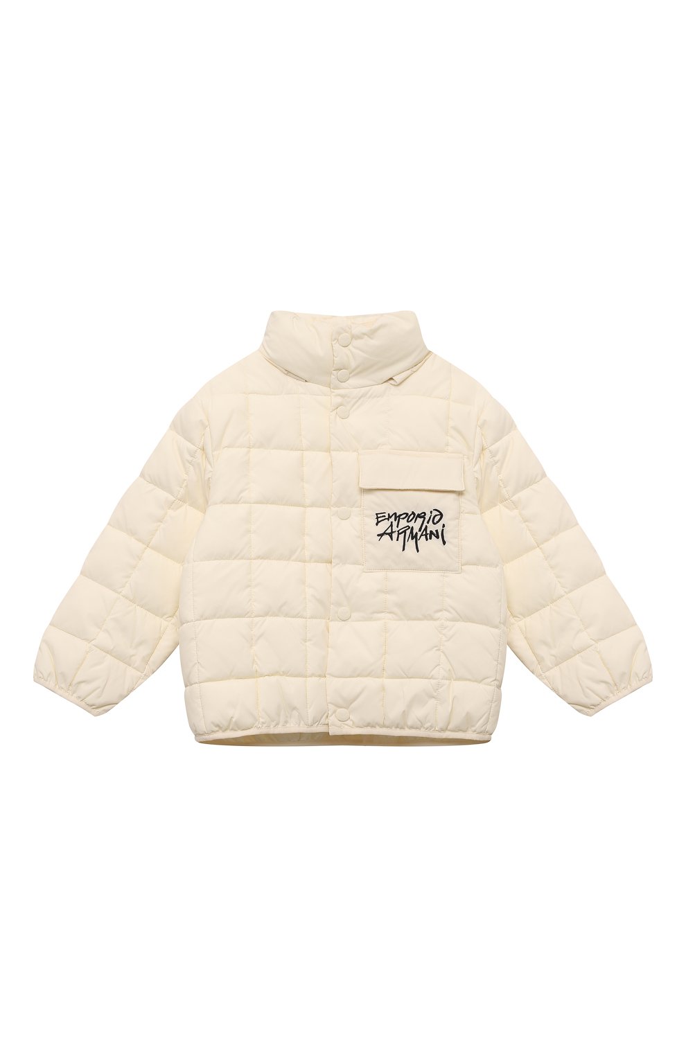 Утепленная куртка EMPORIO ARMANI кремового цвета по цене 26350 руб., арт. EB000039/AF10455, фото 1 Утепленная куртка EMPORIO ARMANI, арт. EB000039/AF10455, фото 1