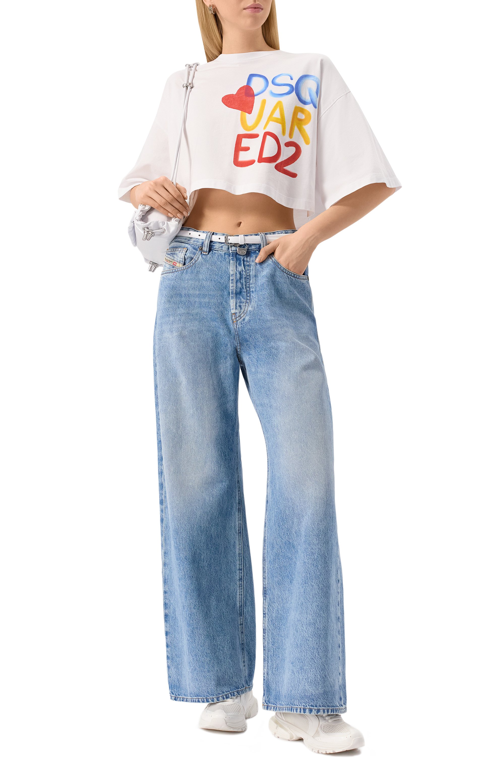 Хлопковая футболка DSQUARED2, арт. S73GC0294/D20020, фото 2