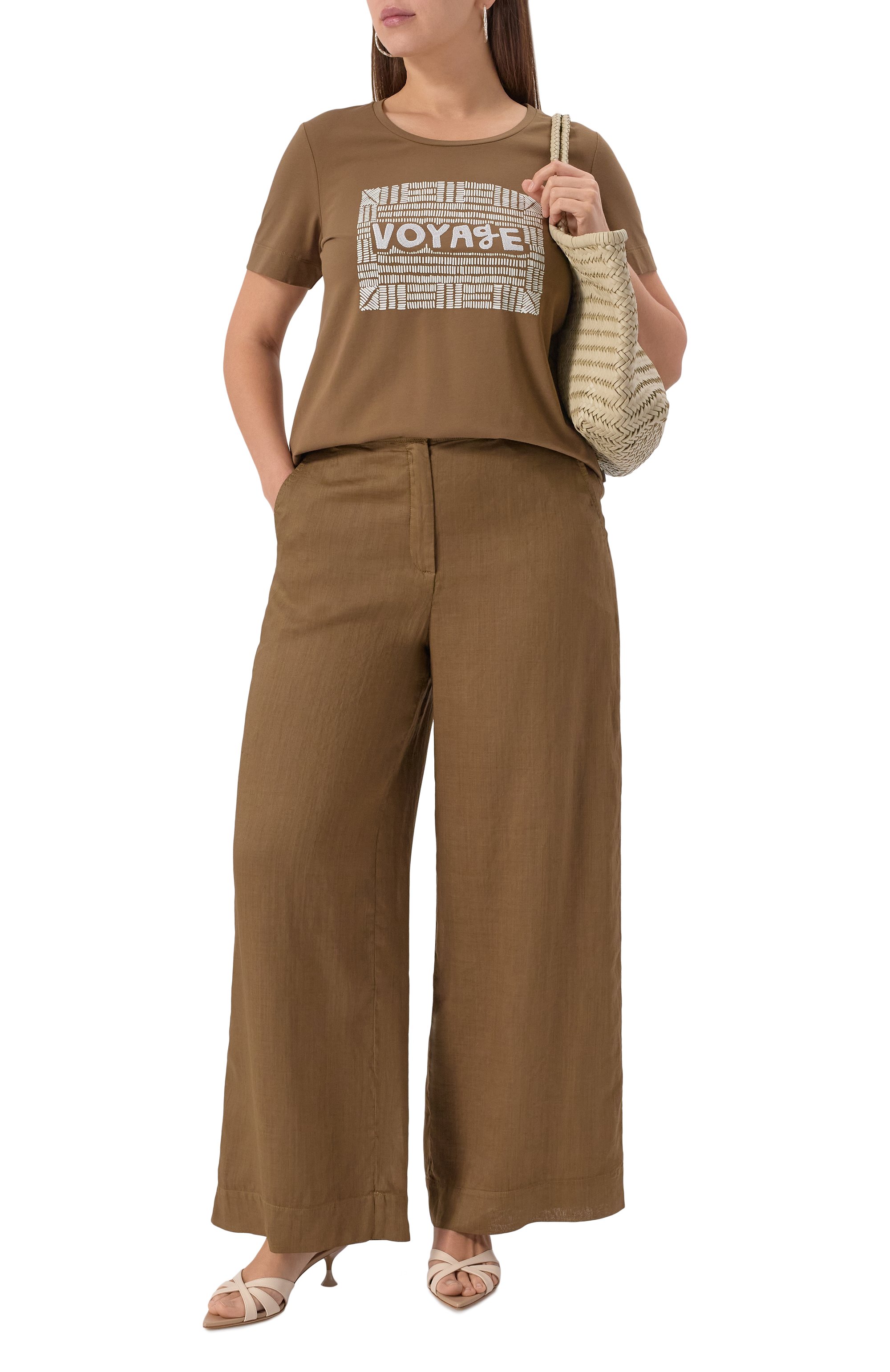 Хлопковая футболка MARINA RINALDI VOYAGE, арт. AXE, фото 2