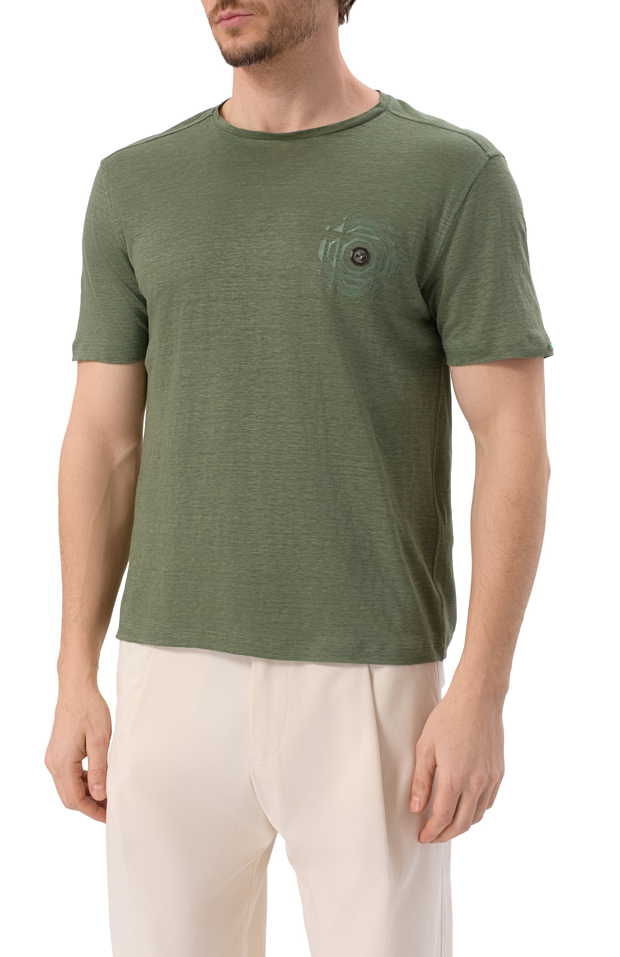 Льняная футболка STEFANO RICCI, арт. MNH5104070/LN, фото 3