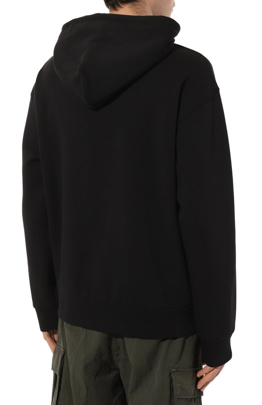 Хлопковое худи Dolce & Gabbana G9ACJZ/HU7H9 Чёрный  G9ACJZ/HU7H9 Фото 4