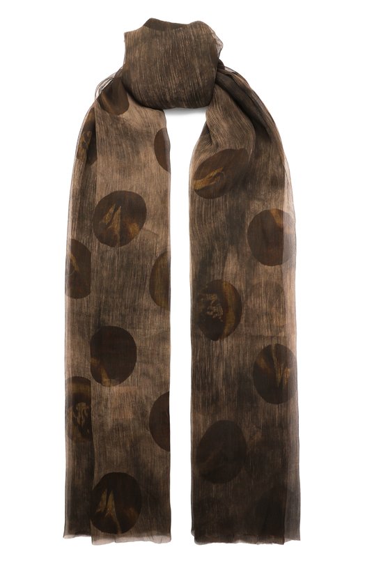 Шелковый шарф Uma Wang A0 M UA0245 Коричневый A0 M UA0245