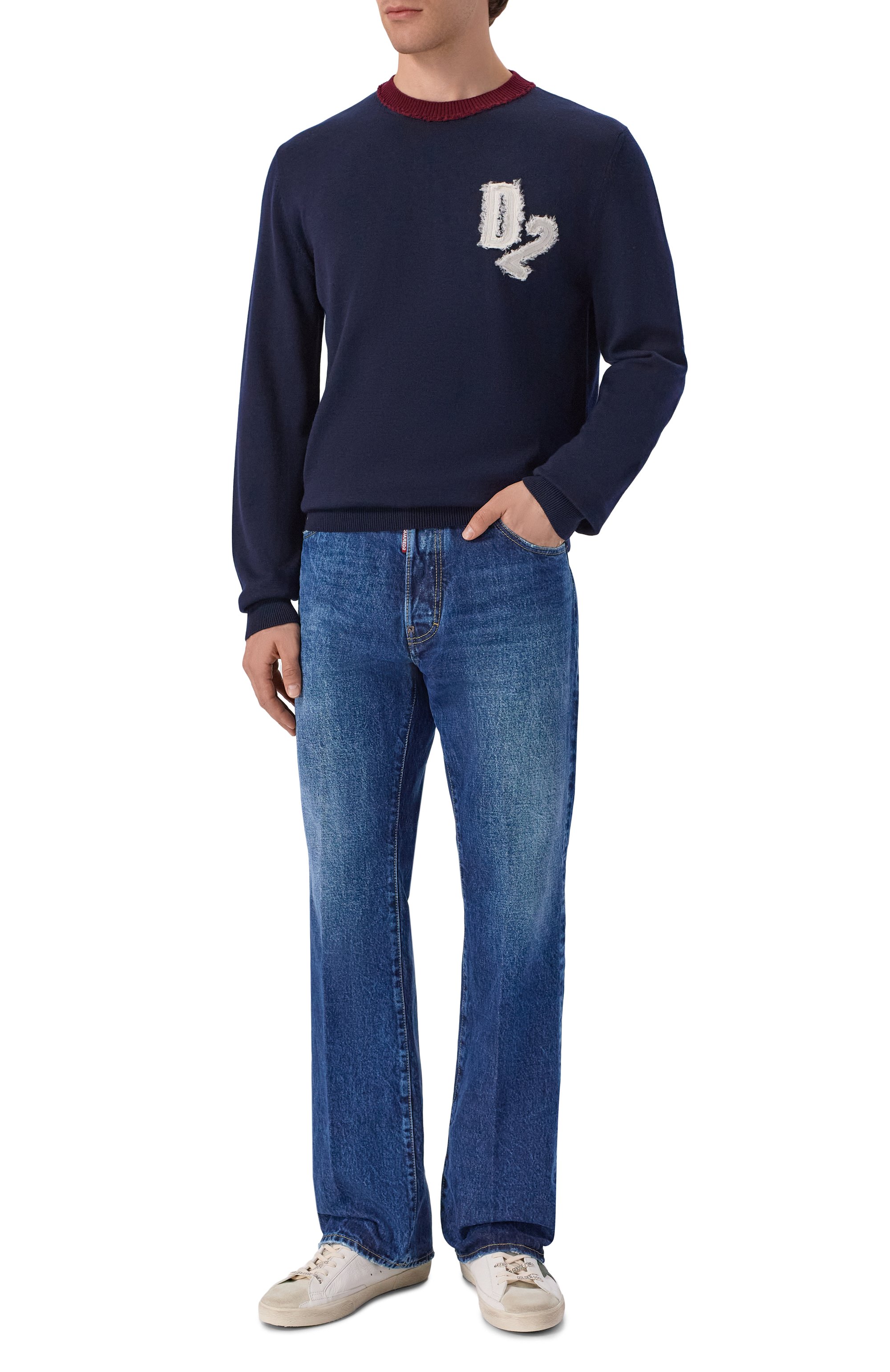 Джинсы sexy 70's DSQUARED2 синего цвета по цене 66550 руб., арт. S74LB1956/S30839, фото 2 Джинсы sexy 70's DSQUARED2, арт. S74LB1956/S30839, фото 2