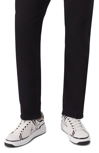 Кожаные кеды b-court BALMAIN, арт. EM1VI288/LCLP, фото 3