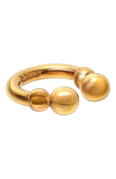 Кольцо JIL SANDER золотого цвета по цене 41850 руб., арт. J11UQ0005 P4865, фото 1 Кольцо JIL SANDER, арт. J11UQ0005 P4865, фото 1