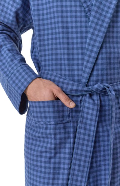 Халат из хлопка и шерсти ZIMMERLI, арт. 4600-75143, фото 5