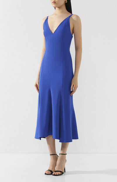 Платье VICTORIA BECKHAM синего цвета по цене 167500 руб., арт. 1120WDR000805A, фото 3 Платье VICTORIA BECKHAM, арт. 1120WDR000805A, фото 3