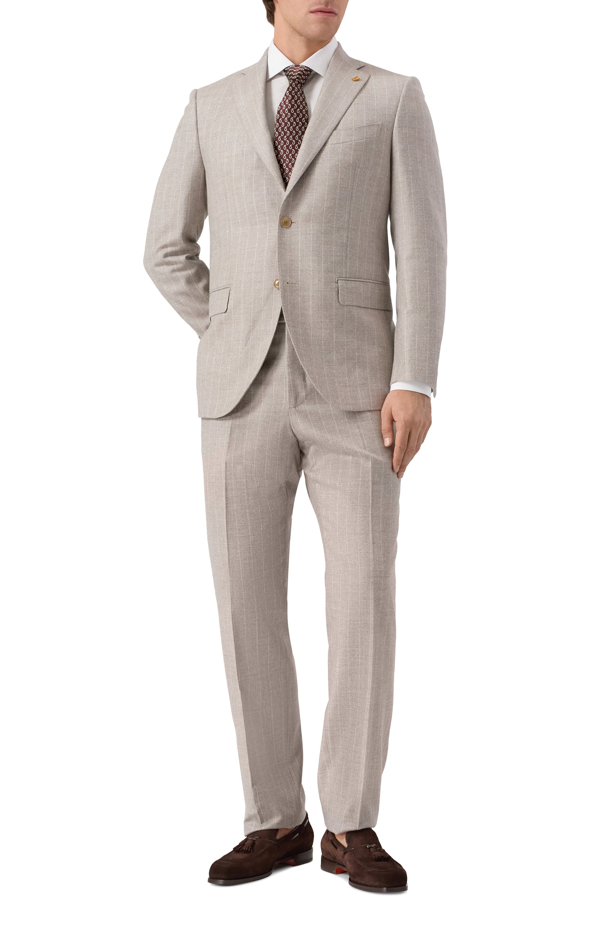 Замшевые лоферы brando SANTONI, арт. MCBG19176BJ1GEIP, фото 2