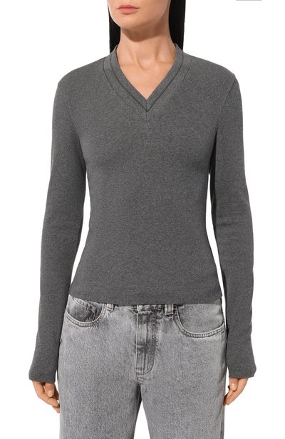 Хлопковый пуловер BRUNELLO CUCINELLI, арт. M0TC8EL512, фото 3