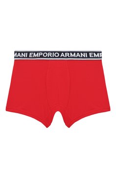 Детские комплект из двух боксеров EMPORIO ARMANI разноцветного цвета, арт. 406501/3R650 | Фото 5 (Рукава: Короткие; Материал внешний: Хлопок; Драгоценные камни: Проставлено; Материал сплава: Проставлено)