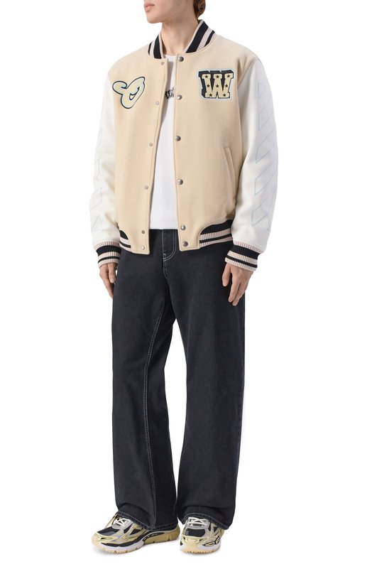 Комбинированные кроссовки Be Right Back Off-White 0MIA295S26FAB003 Серый  0MIA295S26FAB003 Фото 2