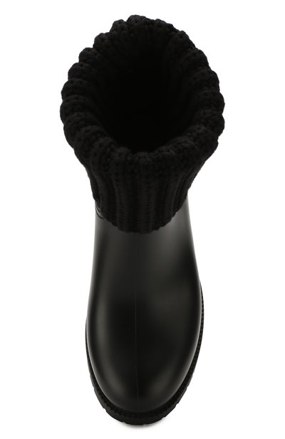 Резиновые сапоги MONCLER черного цвета по цене 24800 руб., арт. F1-09B-4G700-00-01623, фото 5 Резиновые сапоги MONCLER, арт. F1-09B-4G700-00-01623, фото 5