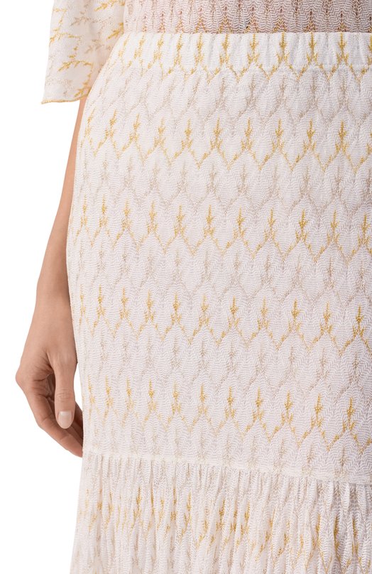 Юбка из вискозы Missoni DS26SH1K/BR015X Белый  DS26SH1K/BR015X Фото 5