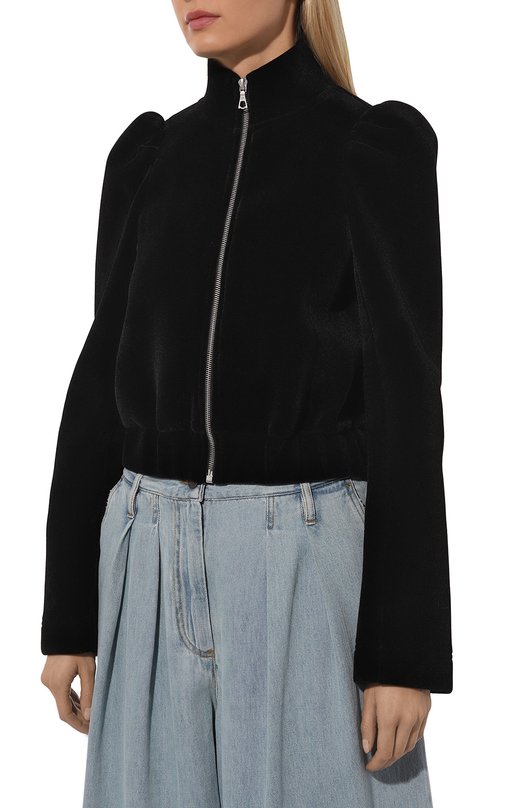 Бархатная толстовка Dries Van Noten 242-010518-9190 Чёрный  242-010518-9190 Фото 3