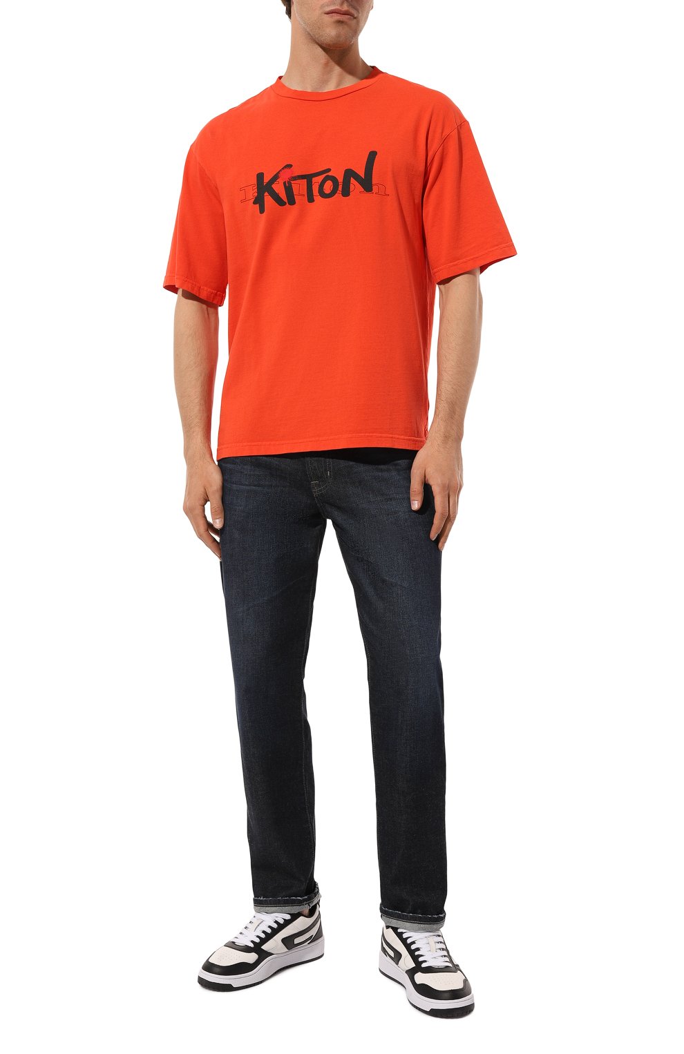 Хлопковая футболка KITON, арт. UMK0364, фото 2