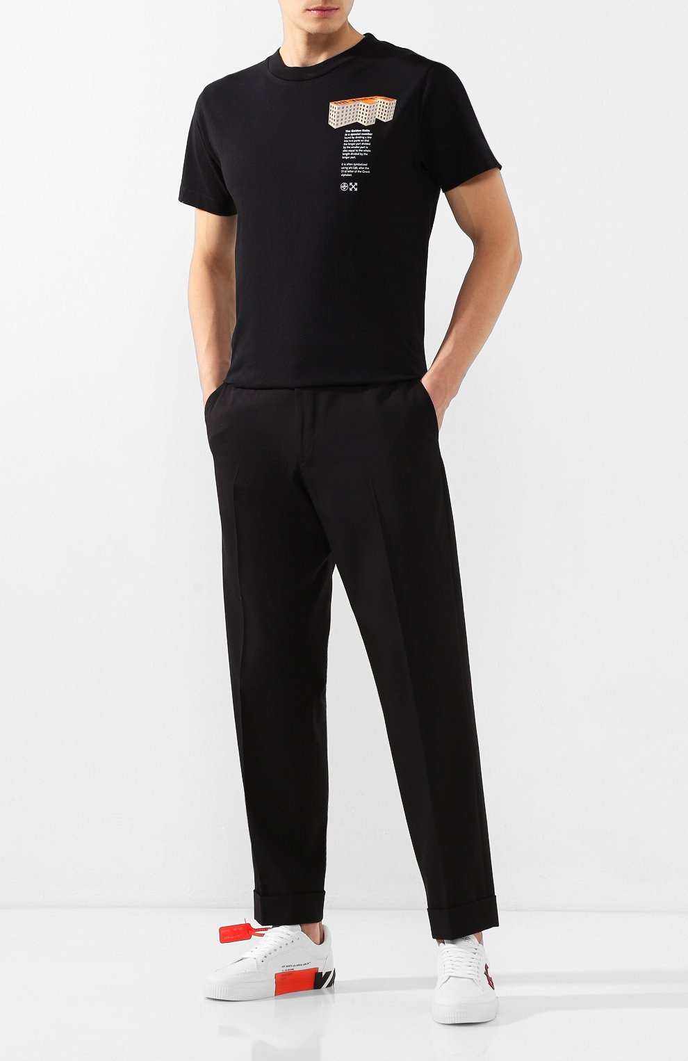 Хлопковая футболка OFF-WHITE, арт. 0MAA027R201850071088, фото 2