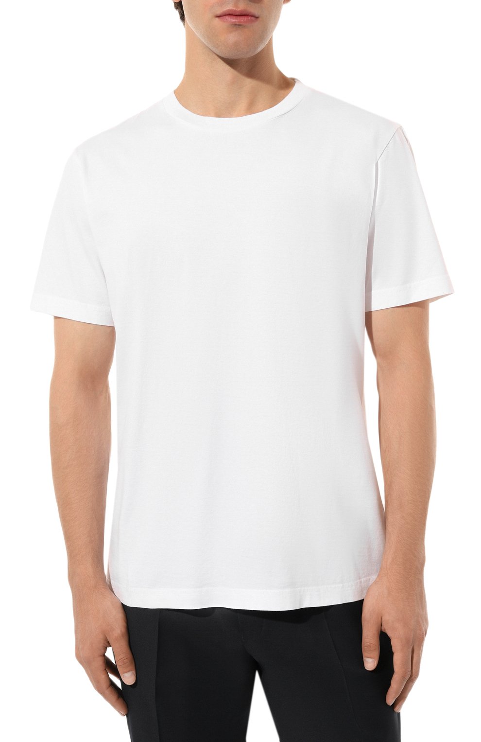 Хлопковая футболка ACNE STUDIOS белого цвета по цене 13100 руб., арт. FN-MN-TSHI0001310PTIC WHITE, фото 3 Хлопковая футболка ACNE STUDIOS, арт. FN-MN-TSHI0001310PTIC WHITE, фото 3