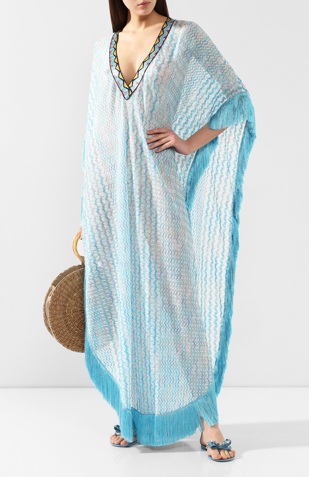 Туника MISSONI голубого цвета по цене 88900 руб., арт. MMG00025/BR003Z, фото 2 Туника MISSONI, арт. MMG00025/BR003Z, фото 2