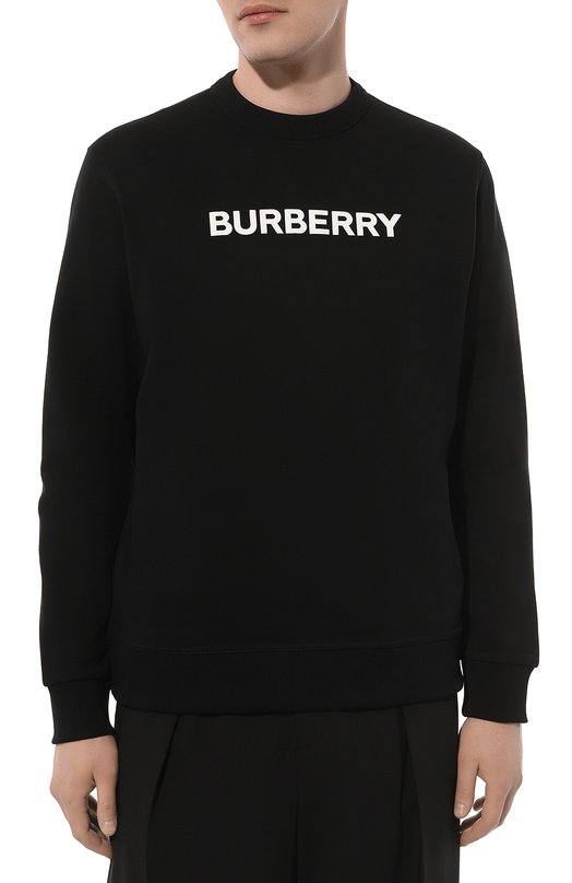 Хлопковый свитшот Burberry 8055312 Чёрный  8055312 Фото 3