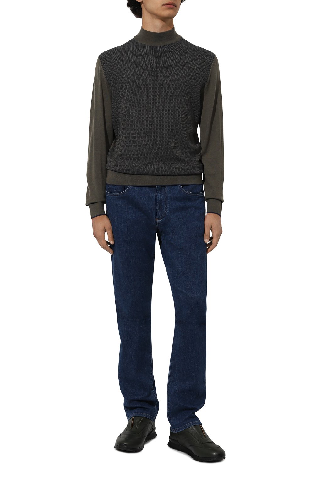 Кожаные кроссовки KITON, арт. USSA107N0109804, фото 2