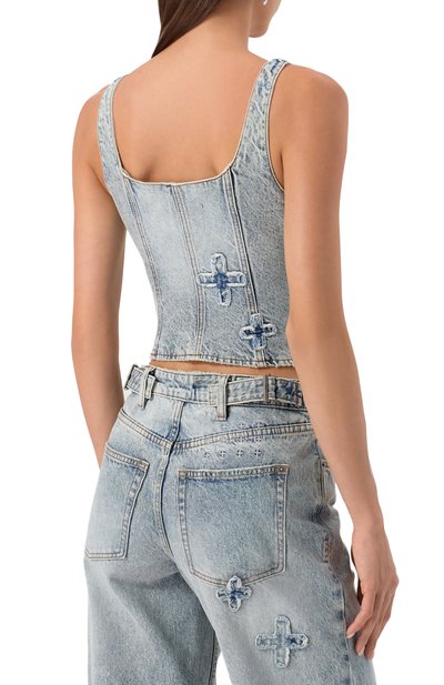 Джинсовый топ-корсет KSUBI, арт. WPS25FT002, фото 4