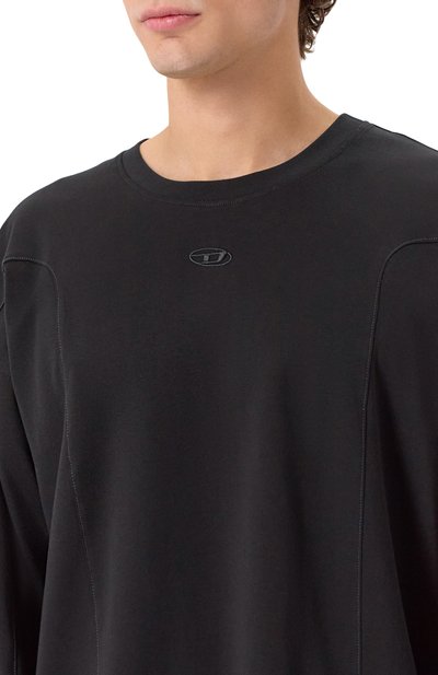 Хлопковый лонгслив DIESEL, арт. A19444/0AIJU, фото 5