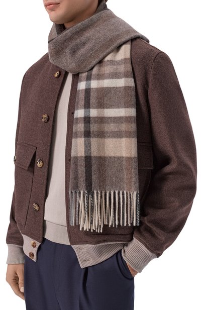 Мужской кашемировый шарф KITON, арт. USCIACK0258L
