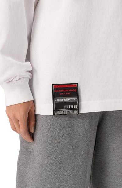 Хлопковый лонгслив ALEXANDER WANG белого цвета по цене 62950 руб., арт. UCC4261938, фото 5 Хлопковый лонгслив ALEXANDER WANG, арт. UCC4261938, фото 5