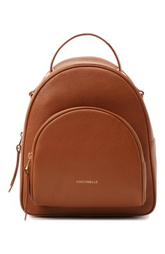 Женский рюкзак lea small COCCINELLE коричневого цвета, арт. E1 I60 14 01 01 | Фото 1 (Материал: Натуральная кожа; Стили: Кэжуэл; Размер: mini; Материал сплава: Проставлено; Драгоценные камни: Проставлено)