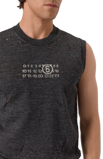 Шерстяной жилет MM6, арт. SH0FB0017/M13134, фото 5