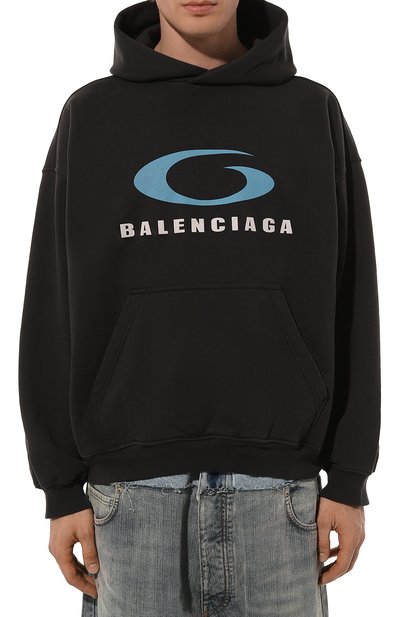 Хлопковое худи BALENCIAGA, арт. 767877/TRVC3, фото 3
