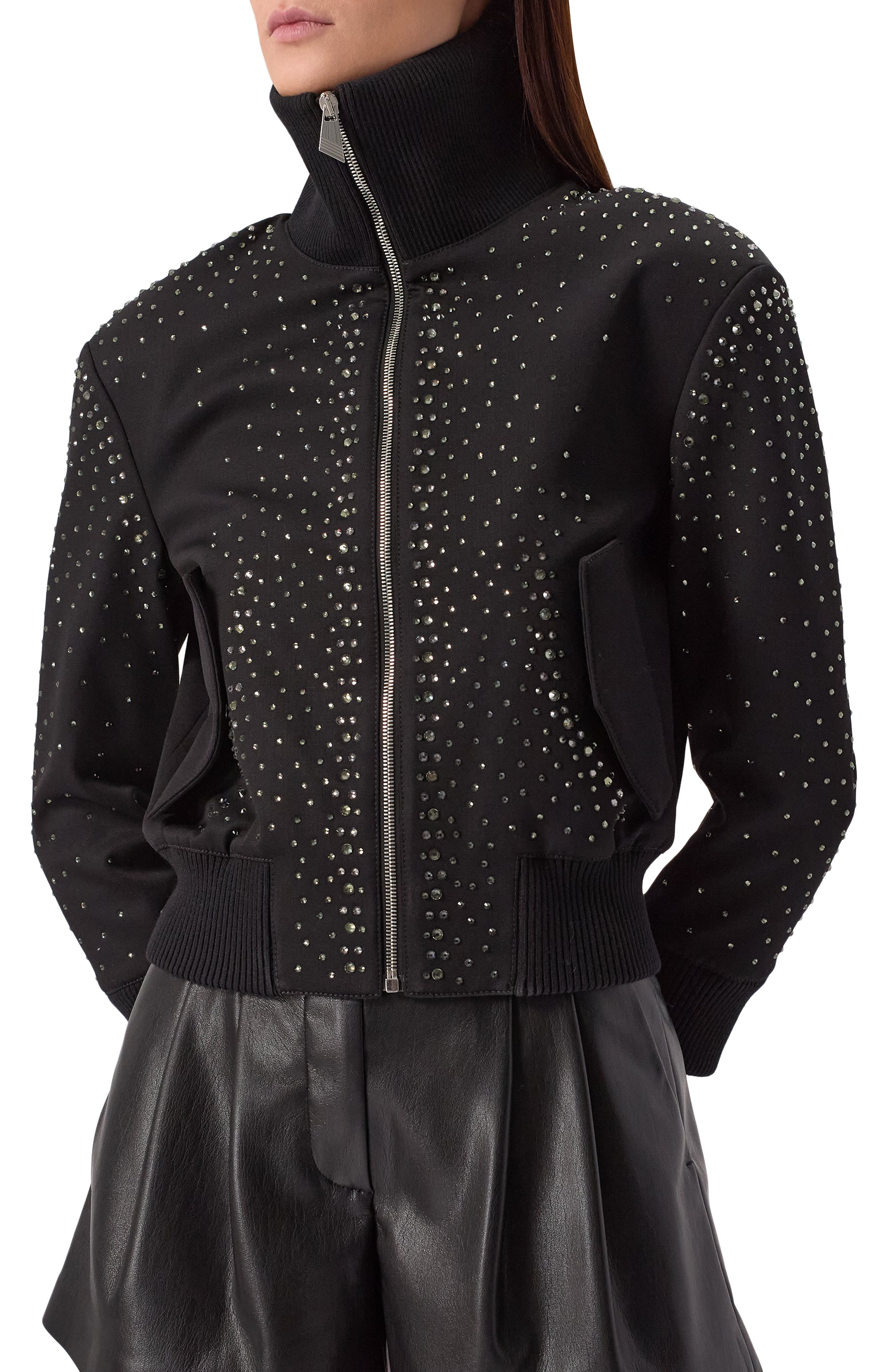 Шерстяной бомбер THE ATTICO, арт. 250WCB00071/WWW046TS, фото 3