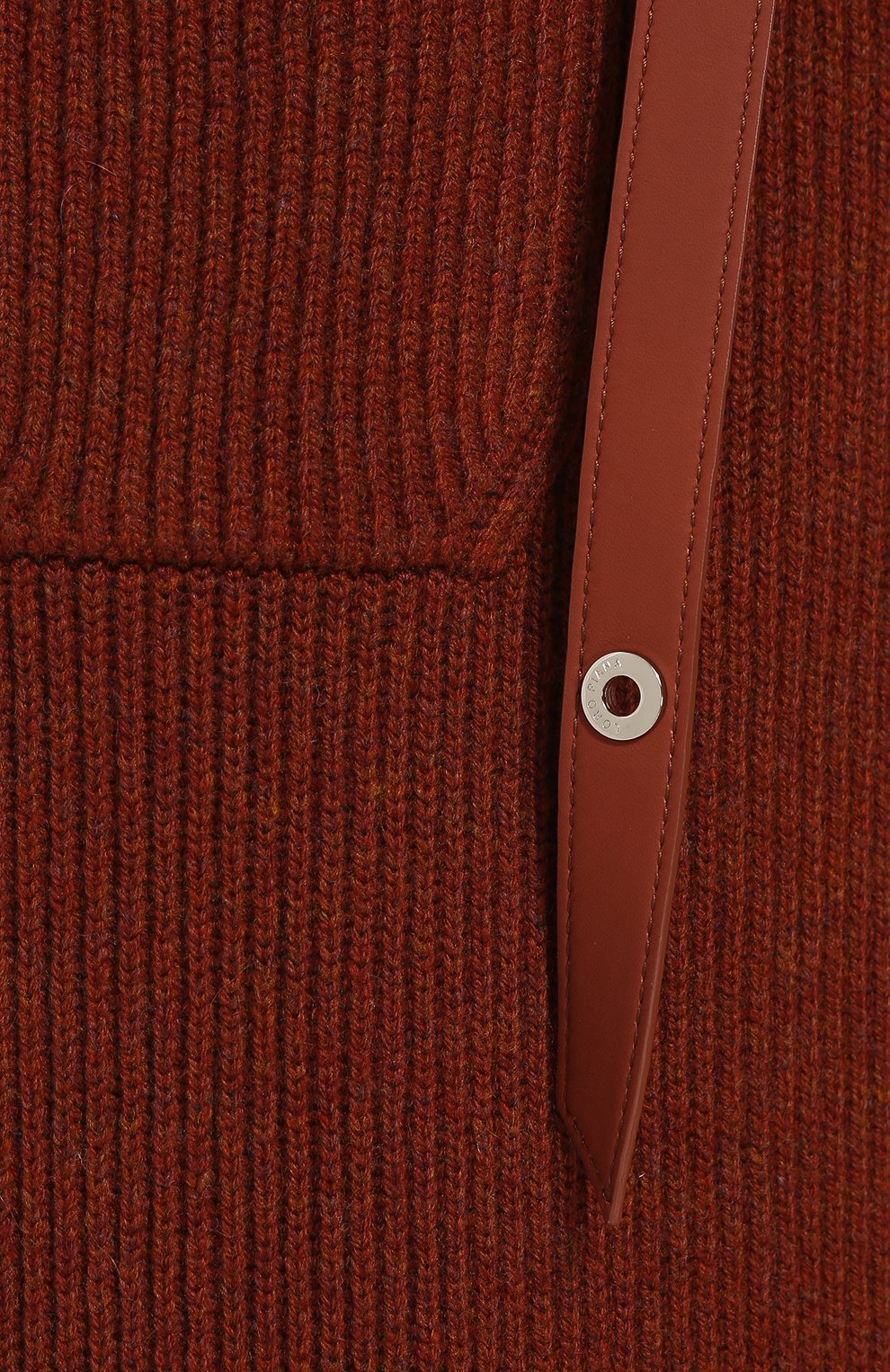 Однотонный кардиган с поясом из кашемира LORO PIANA, арт. FAG3561, фото 5