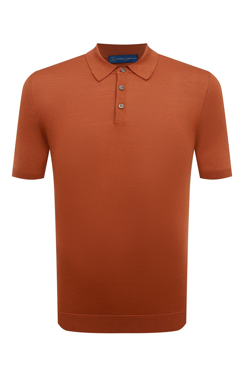Поло из хлопка и шелка ANDREA CAMPAGNA, арт. P22-111, фото 1