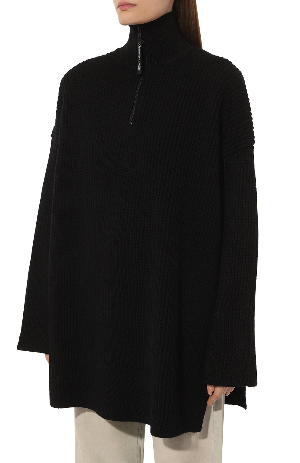 Шерстяной свитер BALENCIAGA черного цвета по цене 240500 руб., арт. 773596/T1684, фото 3 Шерстяной свитер BALENCIAGA, арт. 773596/T1684, фото 3