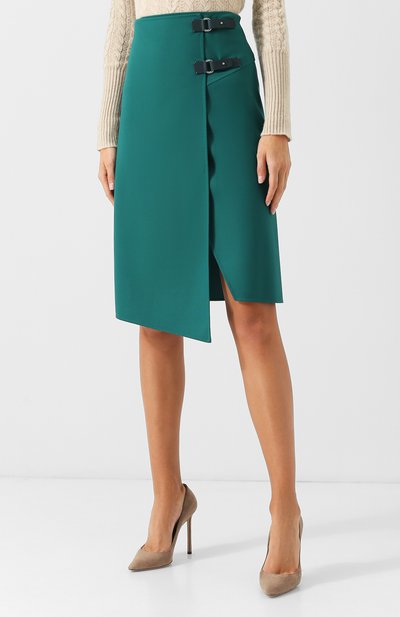 Однотонная шерстяная юбка LORO PIANA, арт. FAI3328, фото 3