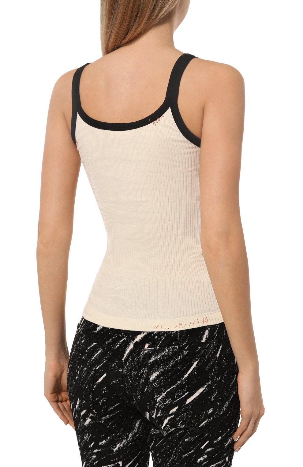 Хлопковая майка MARNI, арт. THJE0322QS/UTC404, фото 4