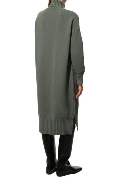 Платье из шерсти и кашемира MRZ зеленого цвета по цене 91950 руб., арт. FW22-0112, фото 4 Платье из шерсти и кашемира MRZ, арт. FW22-0112, фото 4