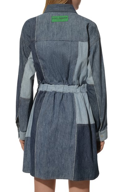 Джинсовое платье DOLCE & GABBANA синего цвета по цене 99250 руб., арт. F6D4CD/G896Q/0UTLET AW22-23, фото 4 Джинсовое платье DOLCE & GABBANA, арт. F6D4CD/G896Q/0UTLET AW22-23, фото 4