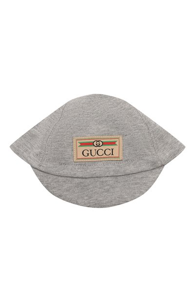 Комплект из песочника и кепки GUCCI серого цвета по цене 39950 руб., арт. 766683/XJF8F, фото 4 Комплект из песочника и кепки GUCCI, арт. 766683/XJF8F, фото 4