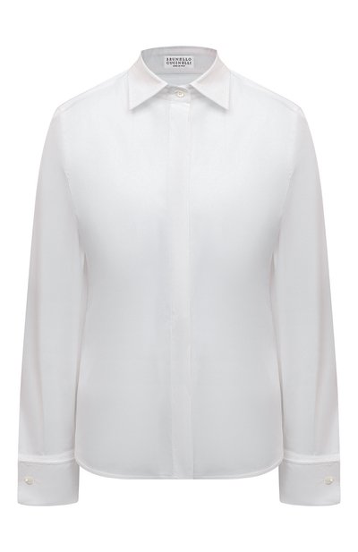 Женская хлопковая рубашка BRUNELLO CUCINELLI, арт. M0091MM606