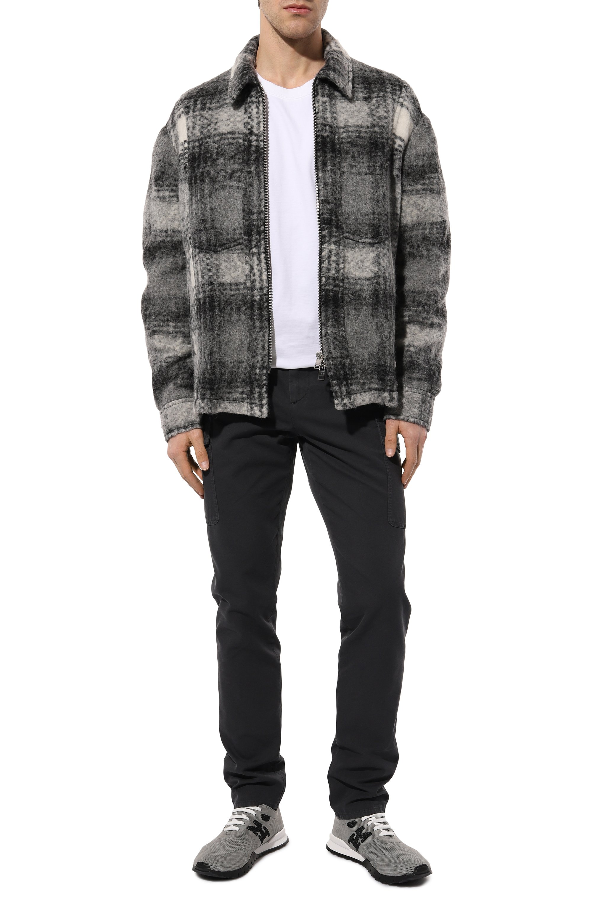 Текстильные кроссовки KITON, арт. USSA081N00818, фото 2