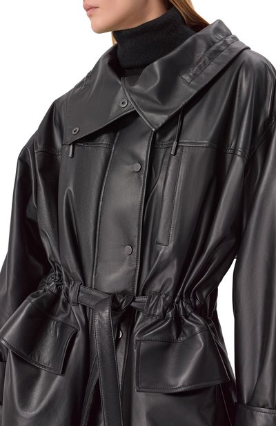 Кожаная парка MVST черного цвета по цене 625500 руб., арт. M25.1PW.L005/BIG SIZE/NEW PARIS, фото 5 Кожаная парка MVST, арт. M25.1PW.L005/BIG SIZE/NEW PARIS, фото 5