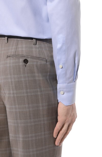 Хлопковая сорочка ZEGNA, арт. 703902A7/9MS0BA, фото 5